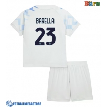 Fotballdrakt Barn Inter Milan Nicolo Barella #23 Bortedraktsett 2025-26 Kortermet (+ Korte bukser)